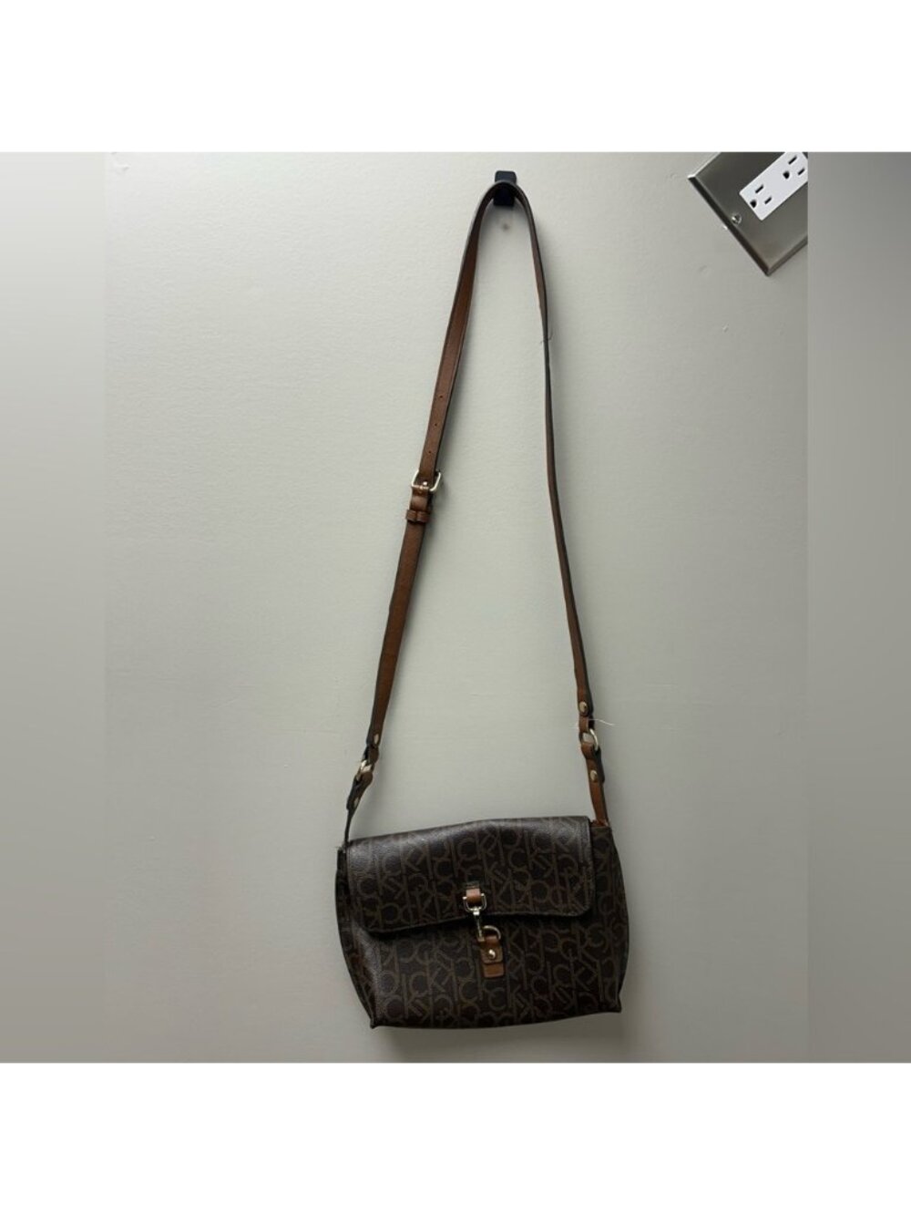 Calvin Klein Monogram Logo Crossbody Bag